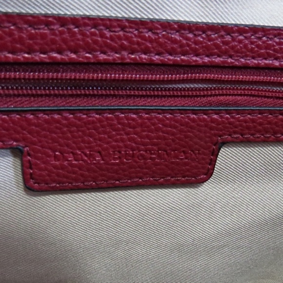 Dana Buchman Burgundy Floral Tote Bag - Picture 12 of 13